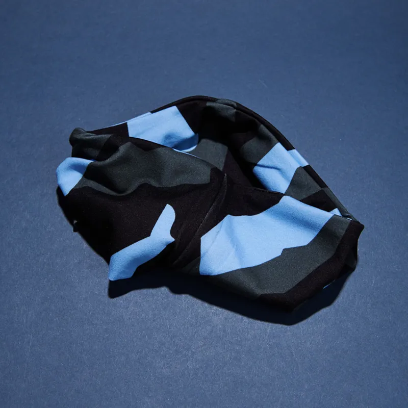 Headband Black Khaki Green Postal Blue-3