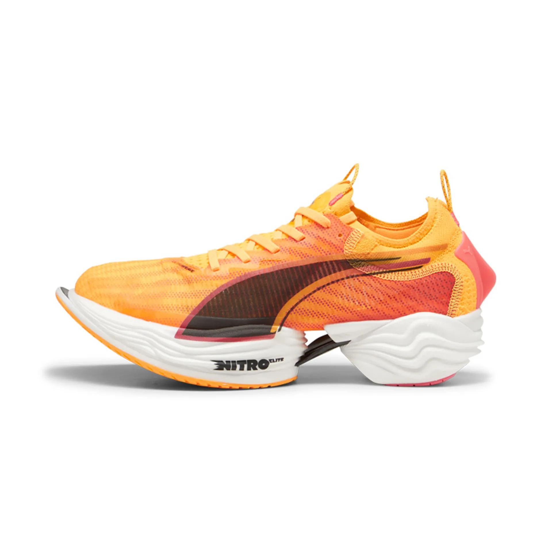 PUMA FAST-R NITRO Elite Fire Sun Stream Sunset Glow PUMA White