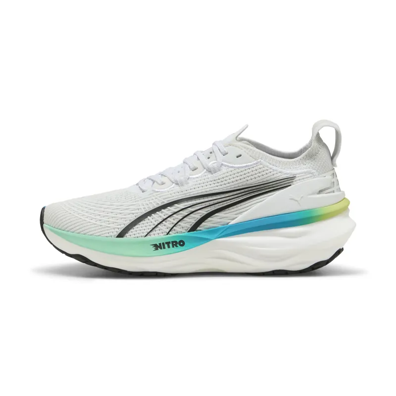 Puma ForeverRun NITRO 2 Women's Supportive Running Shoe White-Mint Melt-2