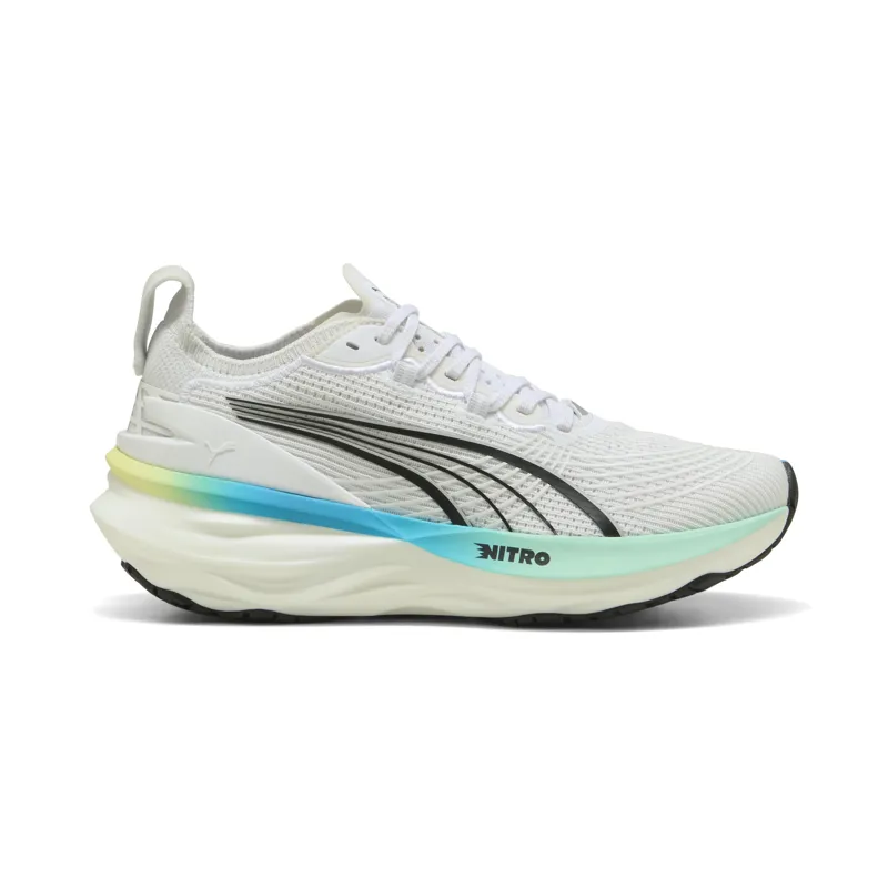 Puma ForeverRun NITRO 2 Women's Supportive Running Shoe White-Mint Melt