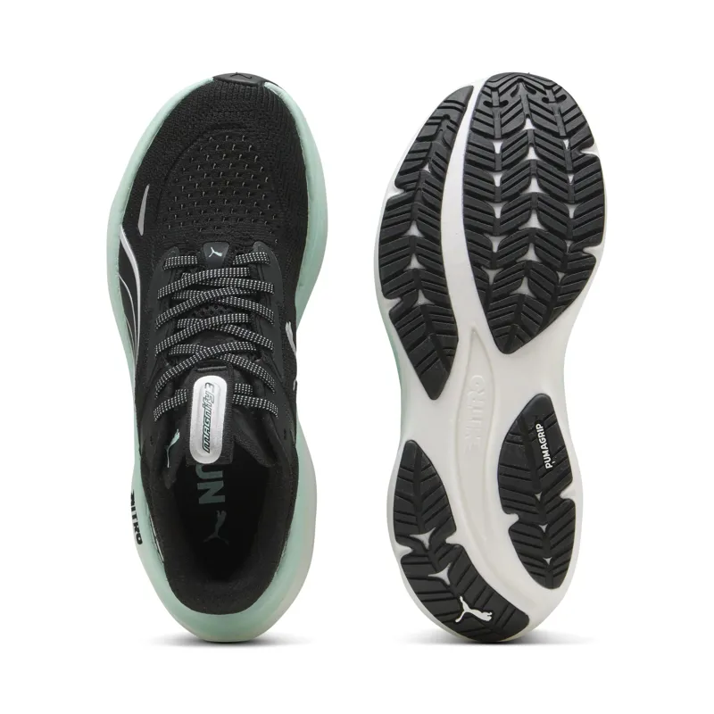 Puma Magnify NITRO 3 Women's Neutral Running Shoes Black-Mint Melt-6