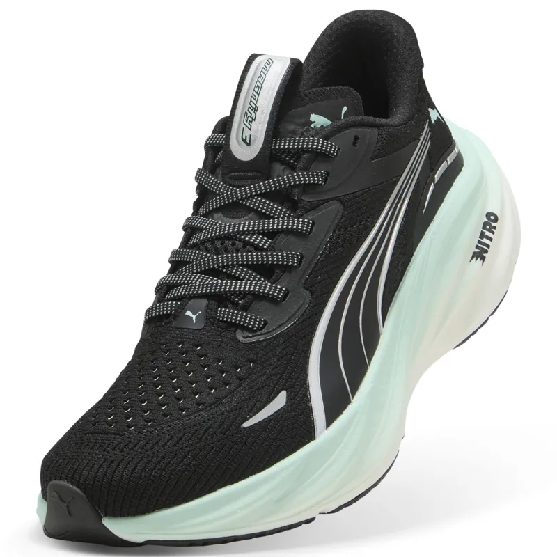 Puma Magnify NITRO 3 Women's Neutral Running Shoes Black-Mint Melt-5