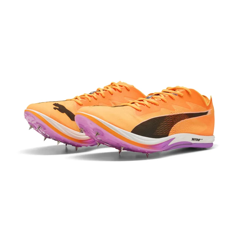 Puma Long Distance NITRO Elite 3 Unisex Running Spikes Sun Stream-Pure Magenta-Black-1
