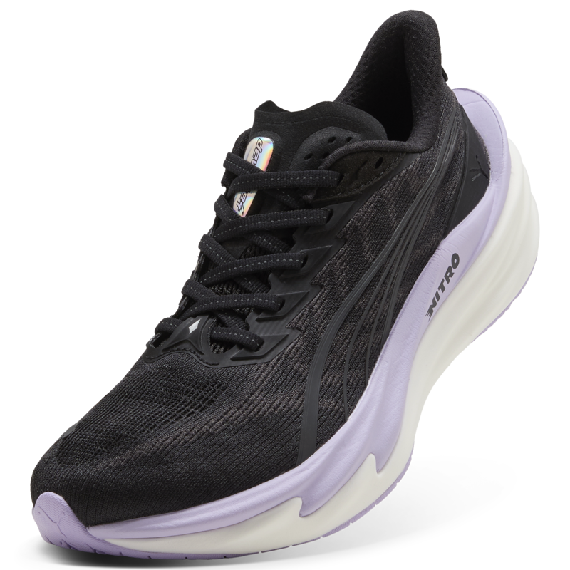 Puma Deviate NITRO 4 Women's Running Shoes - Puma Black Light Lavender-4