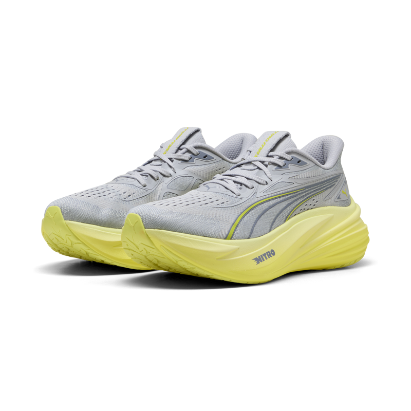 Puma MagMax NITRO 2 Men's Running Shoes - Vibrant Silver-Lux Lime-3