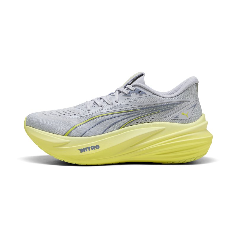 Puma MagMax NITRO 2 Men's Running Shoes - Vibrant Silver-Lux Lime-2
