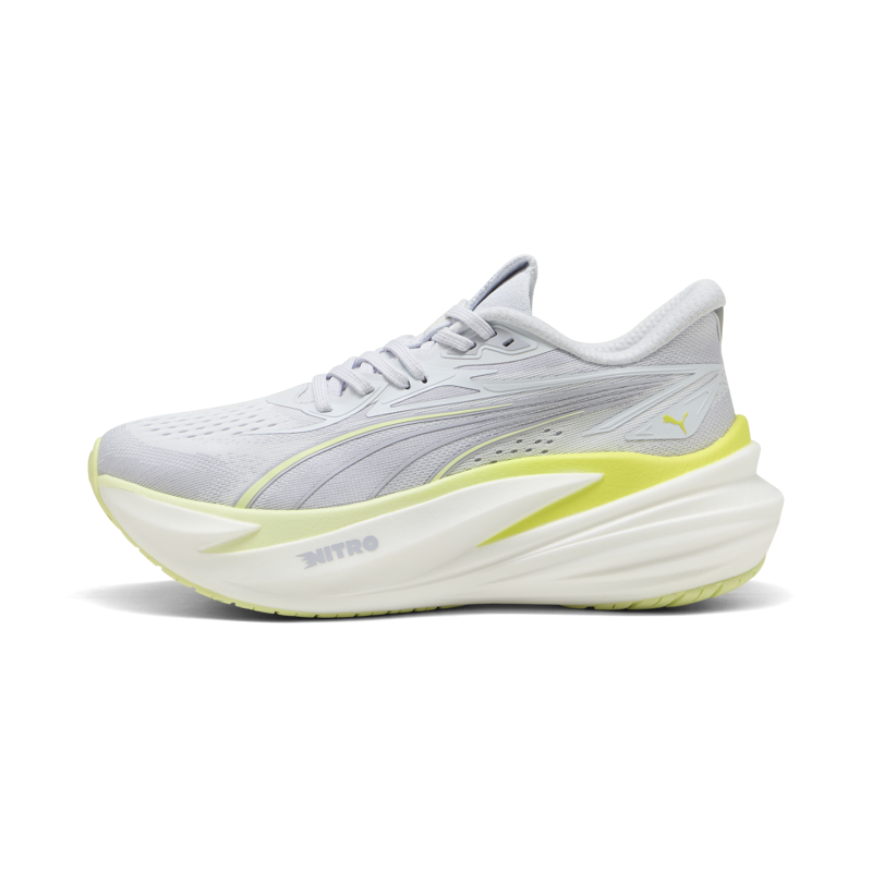 Puma MagMax NITRO 2 Women's Running Shoes - Silver Mist-Apple Spritz-4