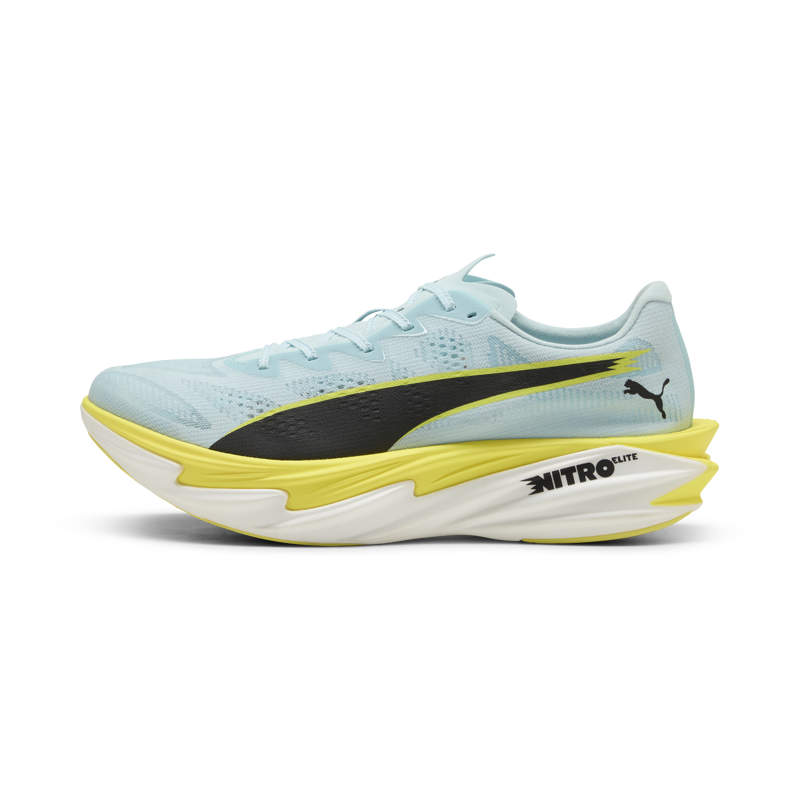 Puma Deviate NITRO Elite 4 Men's Race Day Shoes - Fresh Water-Lemon Crush-Black-White-2