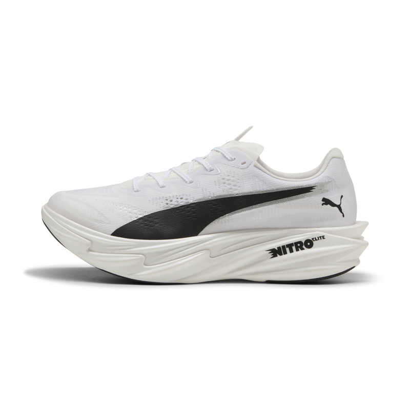 Puma Deviate NITRO Elite 4 Men's Race Day Shoes - White Black-2