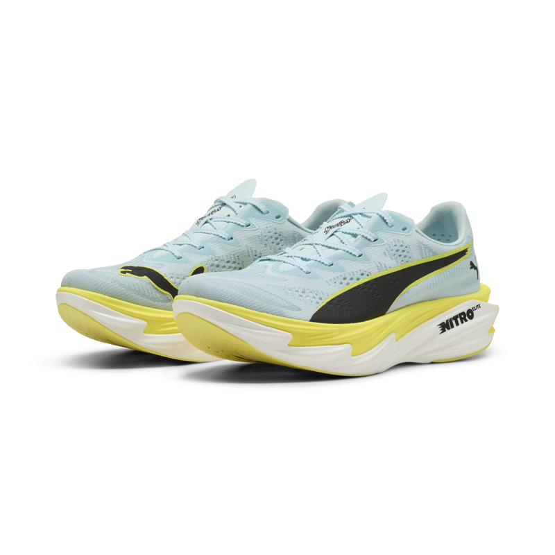 Puma Deviate NITRO Elite 4 Women's Race Day Shoes - Fresh Water-Lemon Crush-Black-1