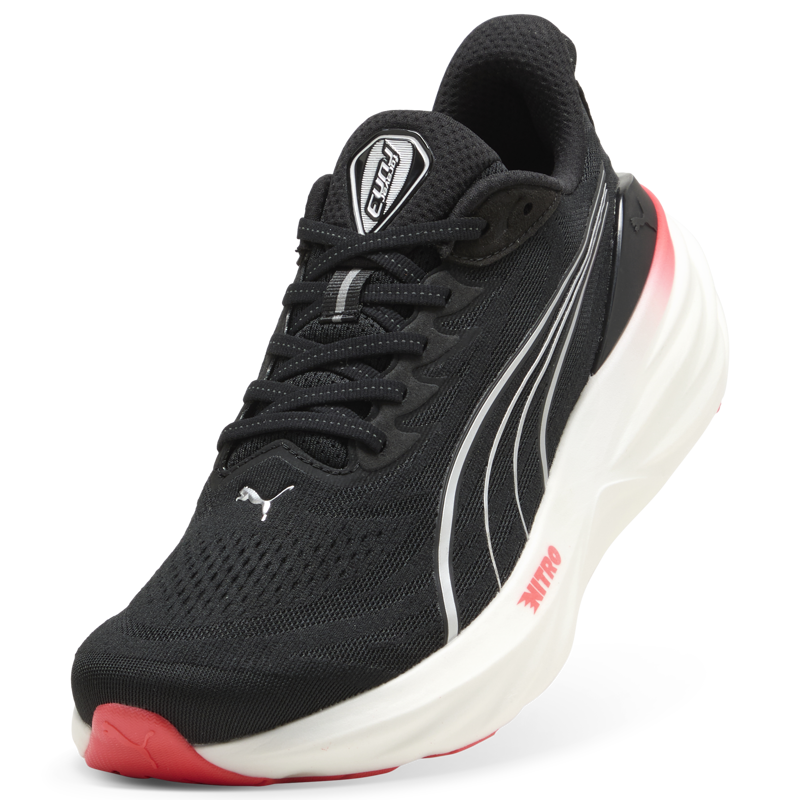 Puma ForeverRun NITRO 3 Men's Supportive Running Shoes - Puma Black Ultra Red-5