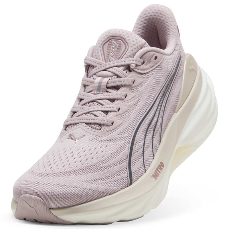 Puma ForeverRun Nitro 3 Women's Supportive Running Shoes - Misty Pink Silver Fog -5