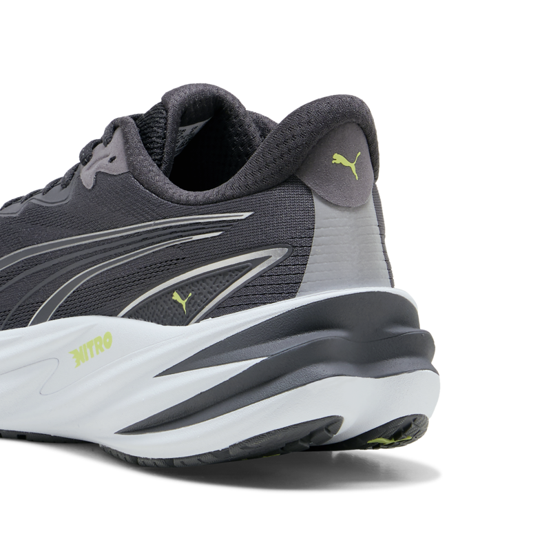 Puma Velocity NITRO 5 Men's Running Shoes - Moody Gray Sunny Lime-5