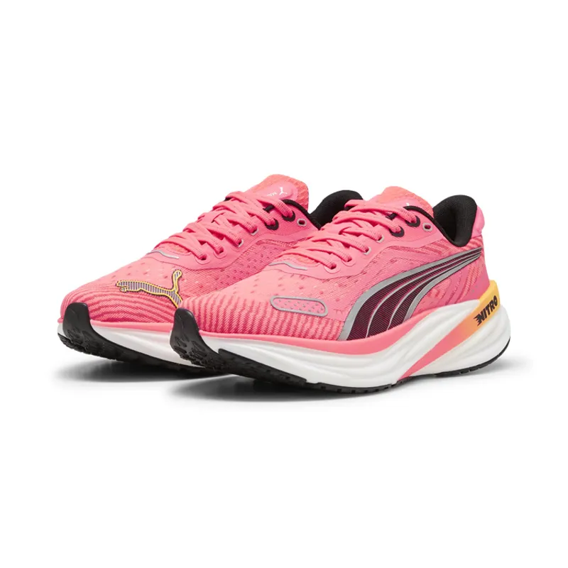 Magnify NITRO 2 Tech Sunset Glow PUMA White Sun Stream Women's-1
