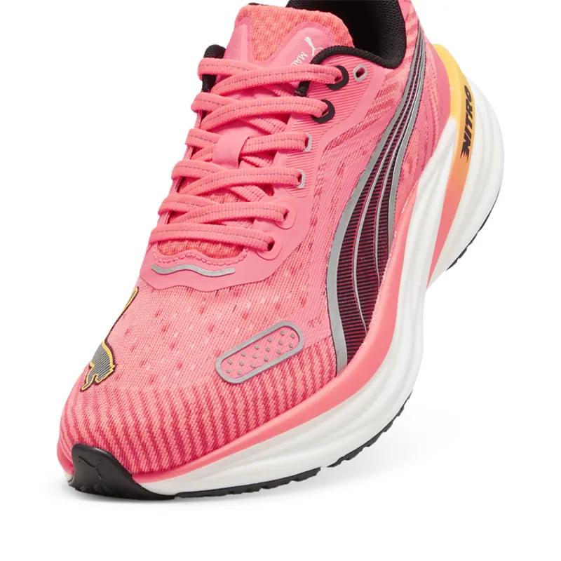 Magnify NITRO 2 Tech Sunset Glow PUMA White Sun Stream Women's-5