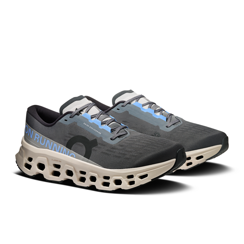 On Running Cloudmonster 3 Men's Running Shoes - Rock Silver-1