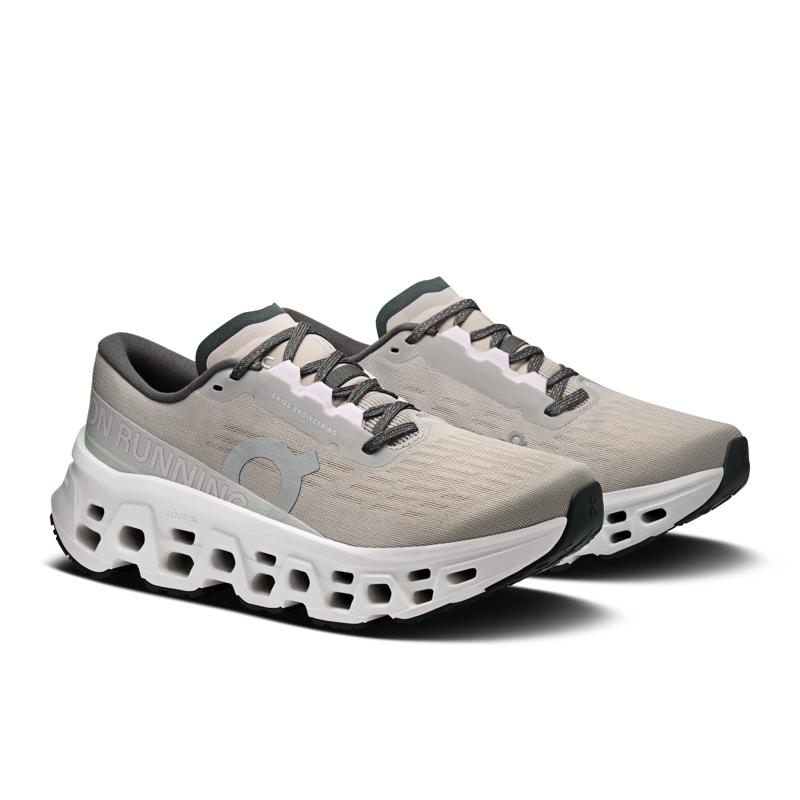 ON Running Cloudmonster 3 Women's Running Shoes - Truffle Ivory-1
