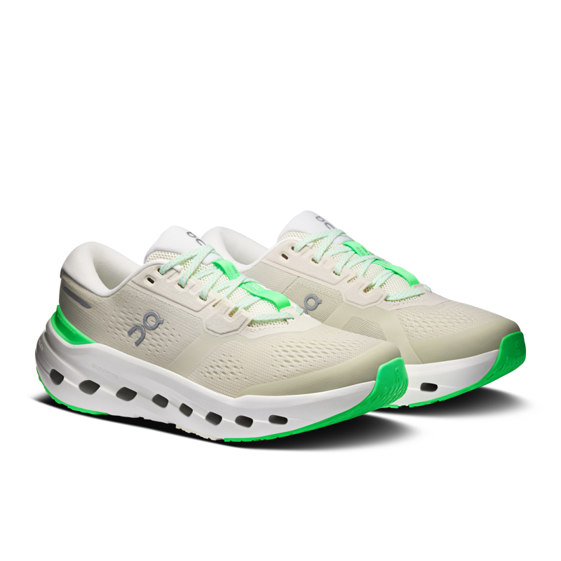 On Running Cloudrunner 3 Wide Women's Supportive Running Shoes - Ghost Verdite-4