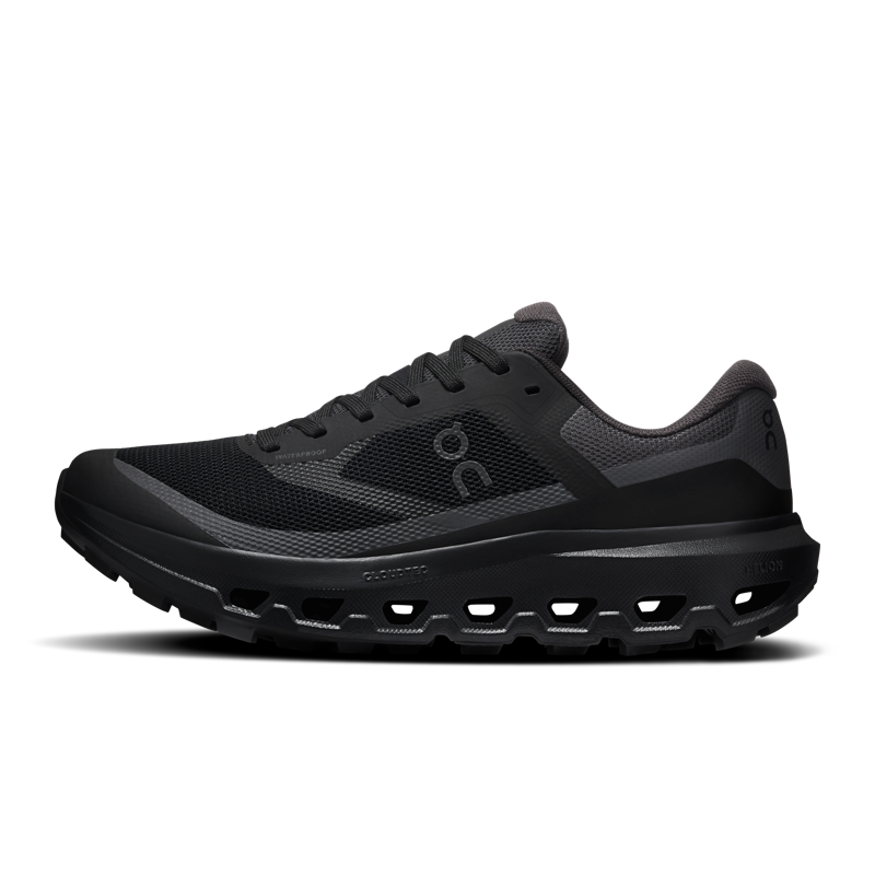 ON Running Cloudvista 3 Waterproof Women's Trail Running Shoes - Black Black-2