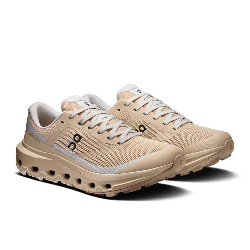 On Runnning Cloudvista 3 Waterproof Women's trail Running Shoes - Sand Ice-1