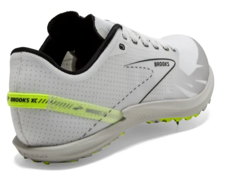 Brooks Draft XC Unisex Spikes - White Black Nightlife-2