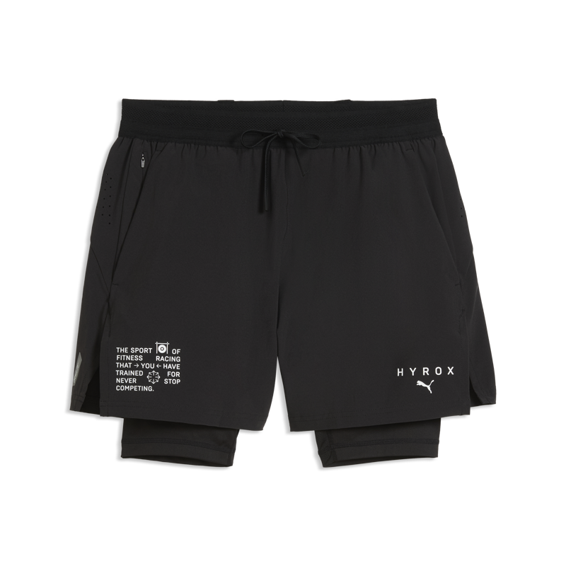 Puma X Hyrox Men's 2in1 PWRMODE Shorts - Puma Black