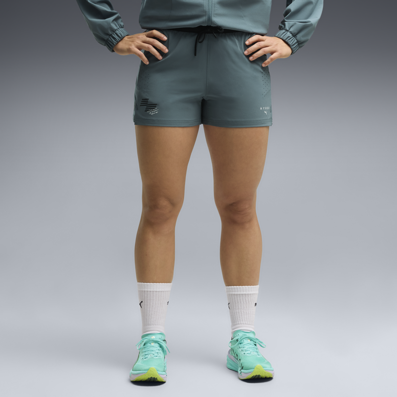 Puma X Hyrox Women's PWRMODE Woven Shorts - Herb Garden-3