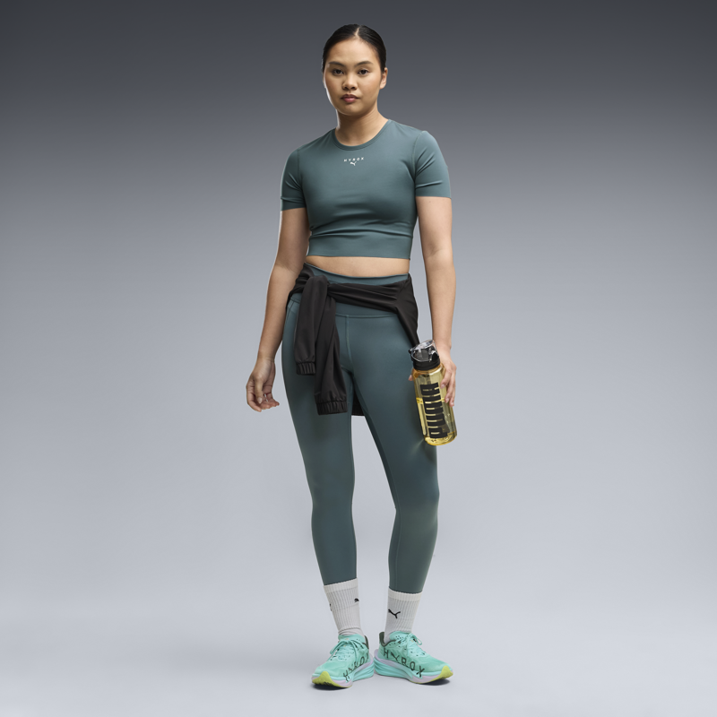 Puma X Hyrox Women's PWRMODE Crop Tee - Herb Garden-4