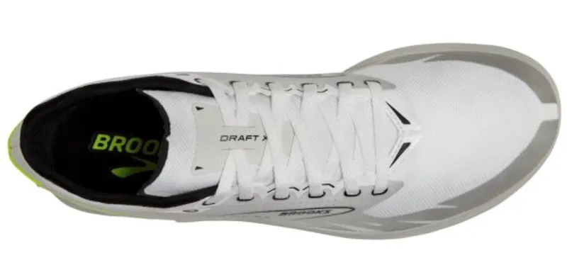 Brooks Draft XC Unisex Spikes - White Black Nightlife-4