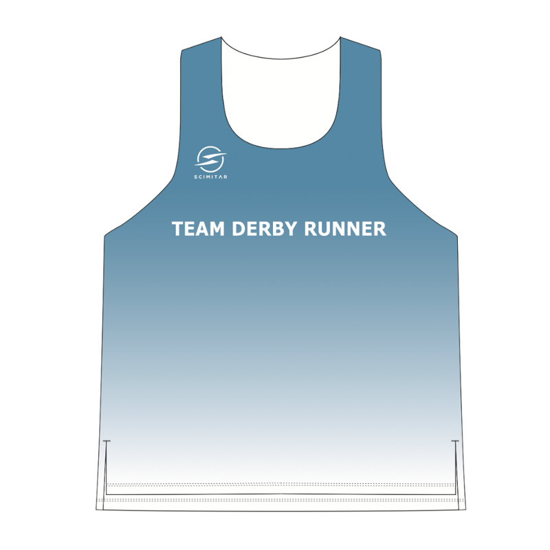 Team Derby Runner Scimitar Aero Vest Blue White Women's