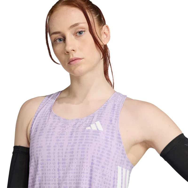 Adidas ADIZERO Women's Singlet - Purple Powder Plum Magic Lilac-1