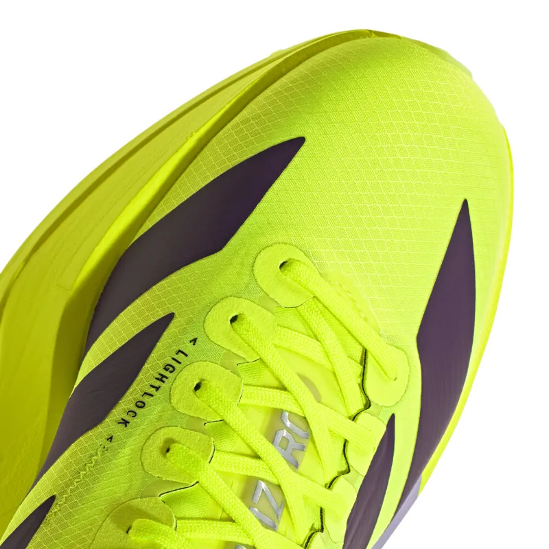 Adidas Adizero Adios Pro 4 Men's Running Shoes - Solar Yellow Aurora Plum Powder Plum-6