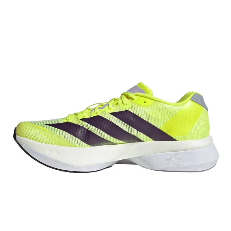 Adidas ADIZERO BOSTON 13 Men's Tempo Running Shoes - Solar Yellow Aurora Plum Powder Plum-2