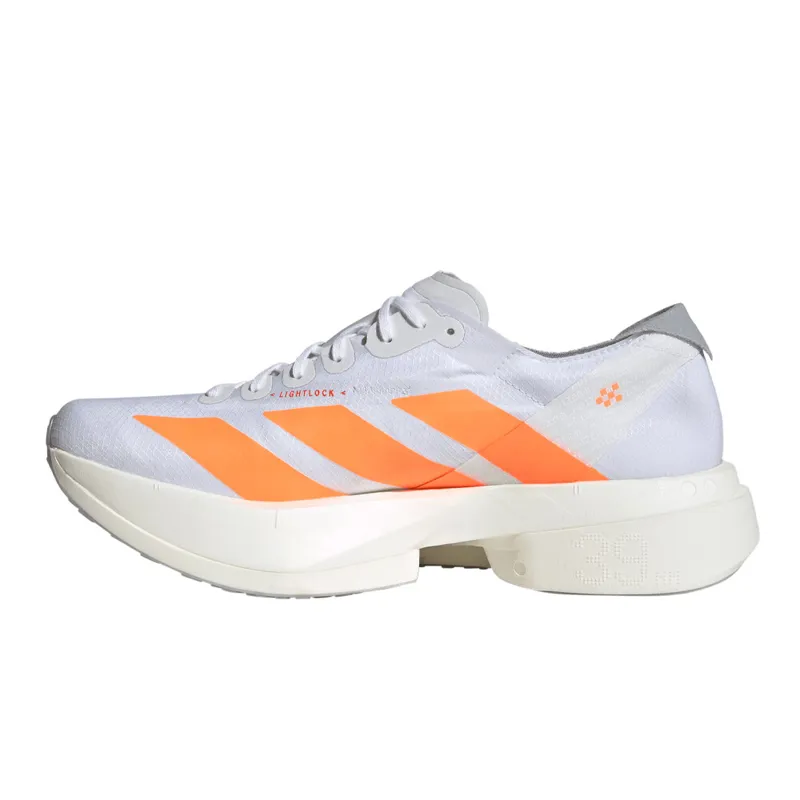 Adidas Adizero Adios Pro 4 Men's Running Shoes - Ftwr White Lucid Orange Lucid Red-2
