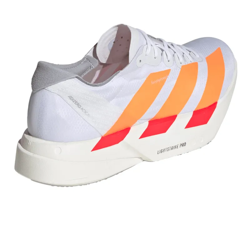 Adidas Adizero Adios Pro 4 Men's Running Shoes - Ftwr White Lucid Orange Lucid Red-3