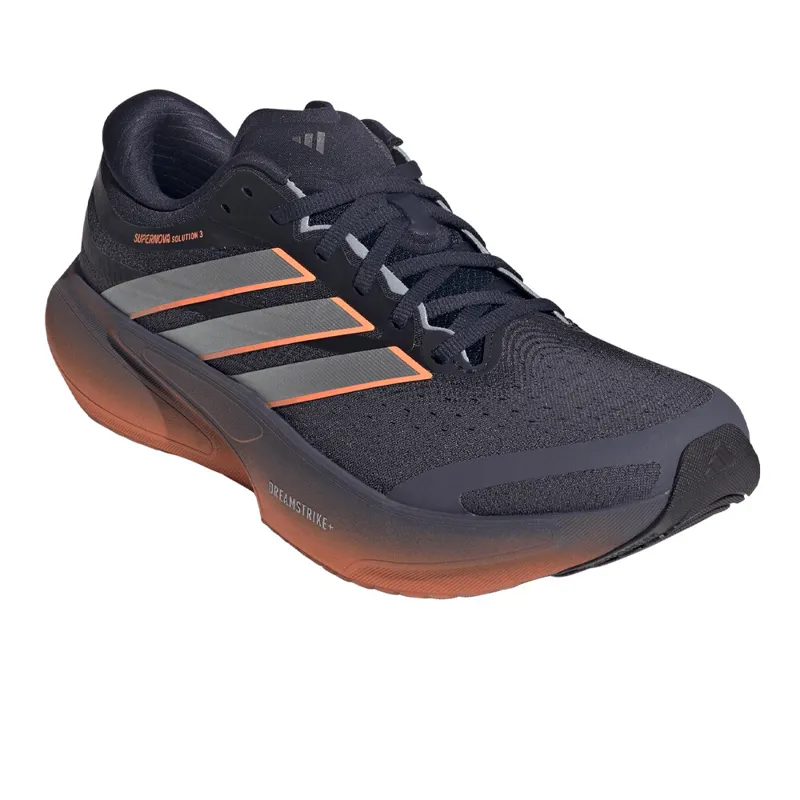 Adidas Supernova Solution 3 Men's Supportive Running Shoes - Aurora Onix Silver Met. Lucid Orange-1