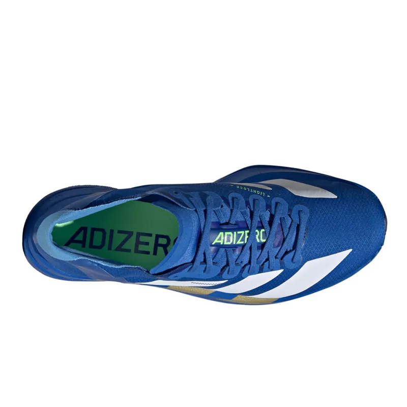Adidas Adizero Adios Pro 4 Men's Race Day Shoes - Blue Ftwr White Lime Burst-4