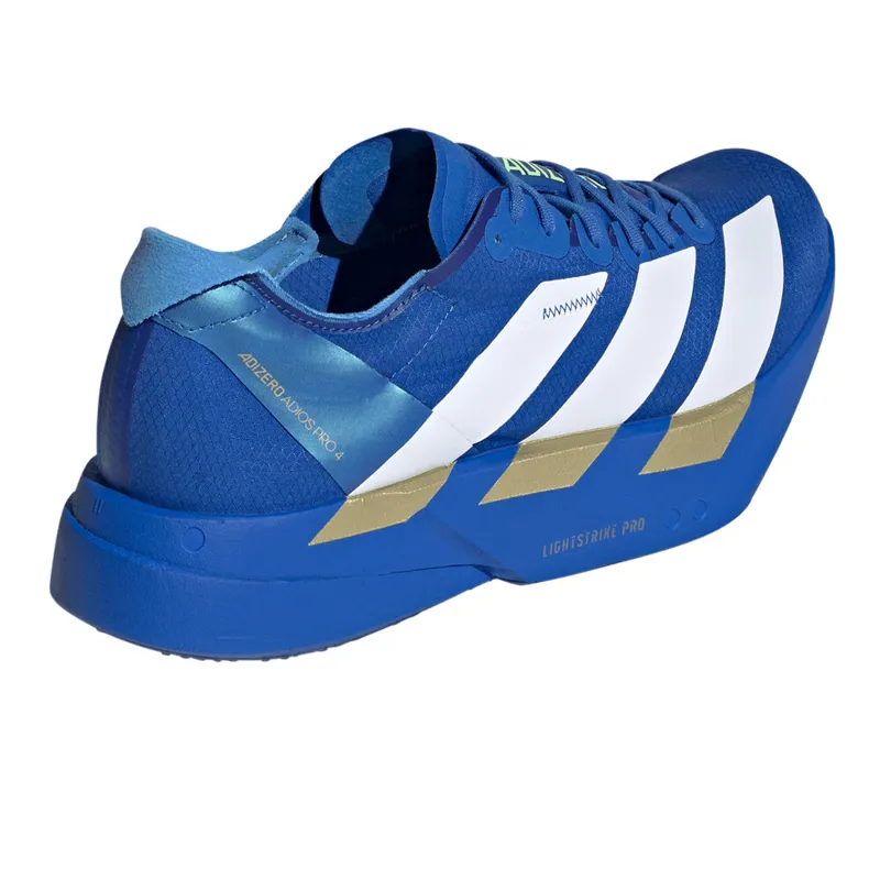 Adidas Adizero Adios Pro 4 Men's Race Day Shoes - Blue Ftwr White Lime Burst-1