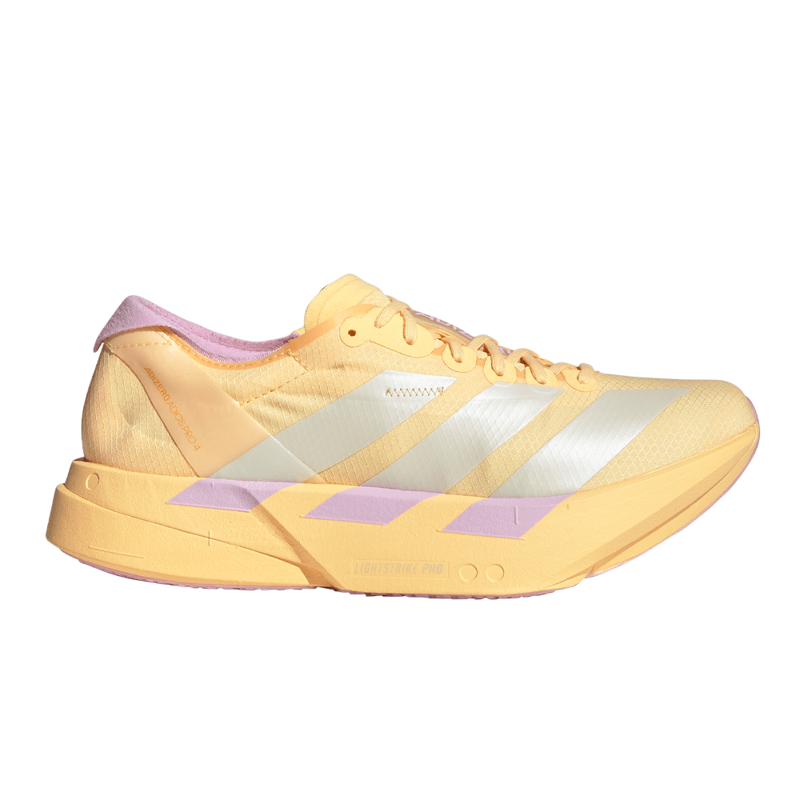 Adidas Adizero Adios Pro 4 Women's Race Day Shoes - Ice Tangerine Ice Gold Lilac