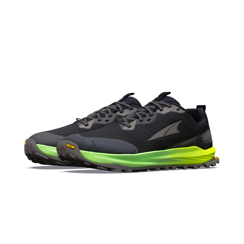 Altra Lone Peak 9+ Men's Trail Running Shoes - Black Dark Grey Gull-2