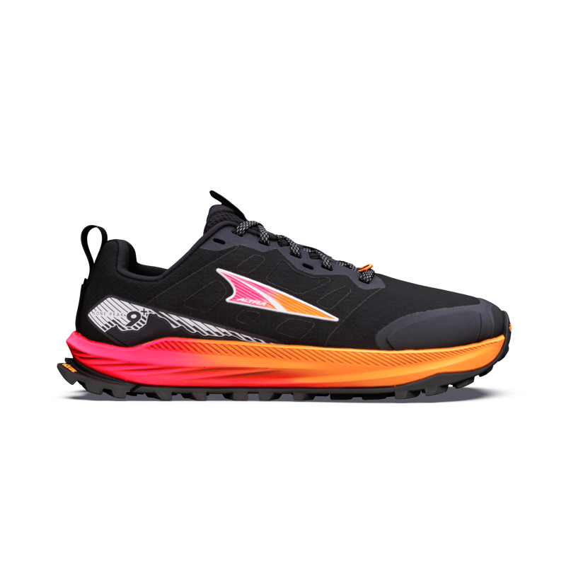 Altra Lone Peak 9+ Women's Trail Running Shoes - Black Knockout Pink White