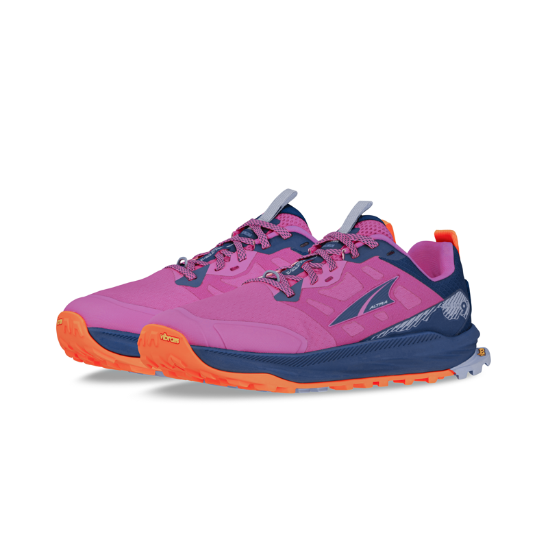 Altra Lone Peak 9+ Women's Trail Running Shoe Purple Orange-1