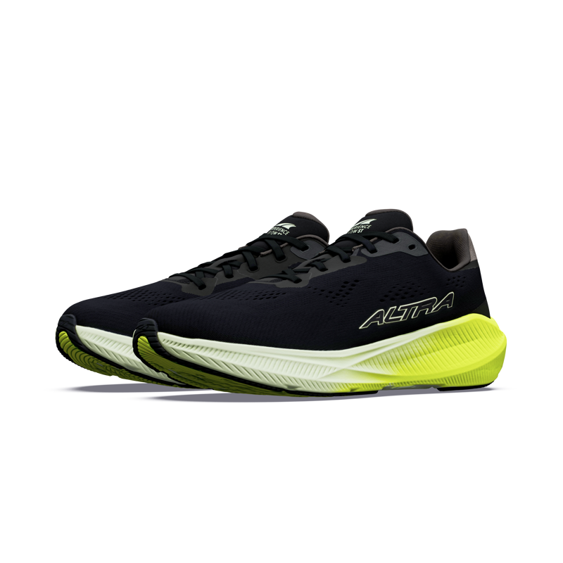 Altra Experience Flow Stability Men's Supportive Running Shoes - Black Lime Cream-2