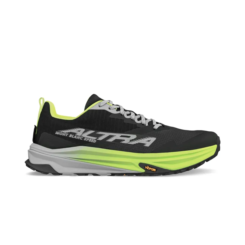 Altra Mont Blanc Speed Men's Trail Running Shoe Black Lime