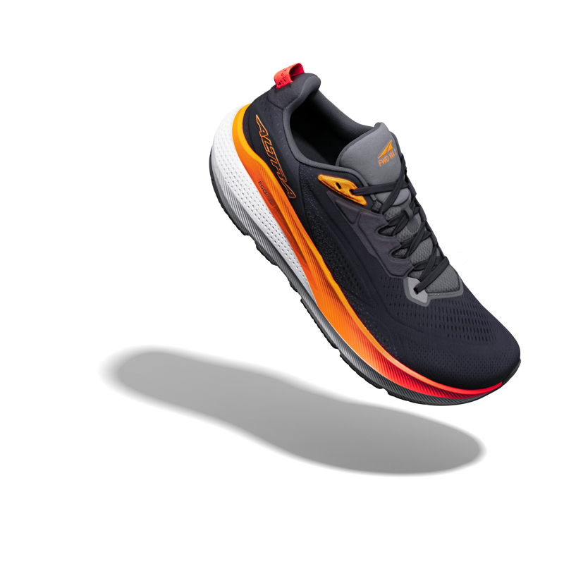 Altra FWD VIA 2 Men's Running Shoes - Black Orange Pop Fiery Coral-5