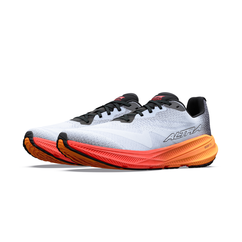 Altra Experience Flow 3 Men's Running Shoes - White Black Orange Pop-2