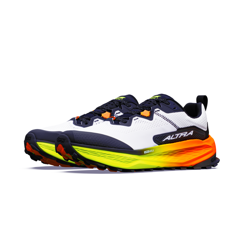 Altra Olympus 7 Men's Trail Running Shoes - White White Black-2