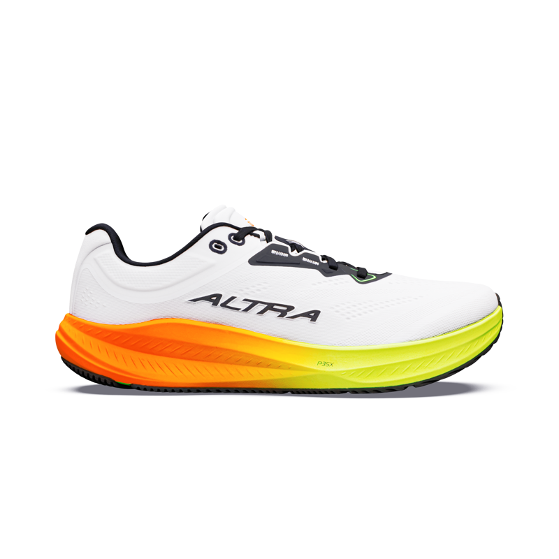 Altra Torin 9 Men's Running Shoes -White Black Safety Yellow