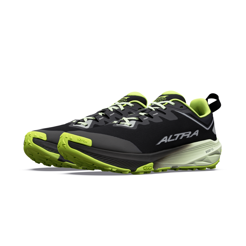 Altra Experience WILD 3+ Men's Trail Running Shoes - Black Silver Acid Lime-2
