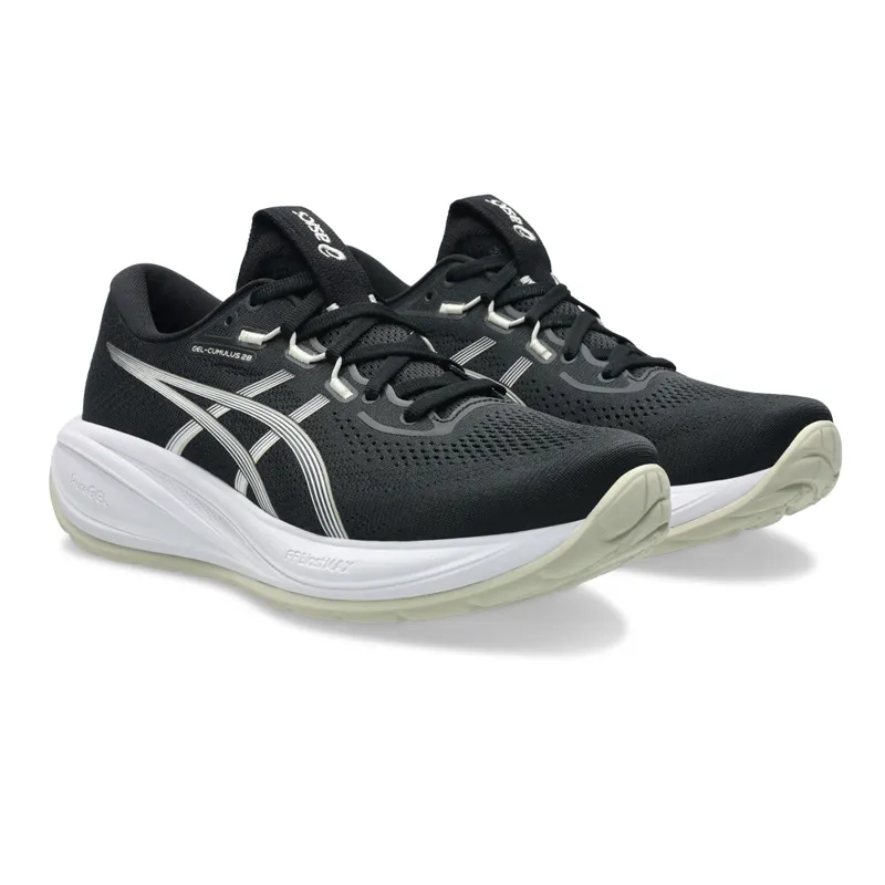 ASICS Gel-Cumulus 28 Women's Running Shoes - Black White-1